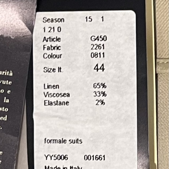 Piazza Sempione Linen Jacket Made in Italy Size 44 - US size 8 - 10 or … - Picture 15 of 16